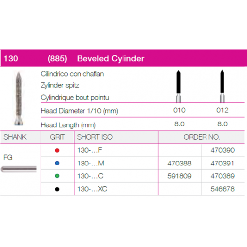 Beveled Cylinder 130-010