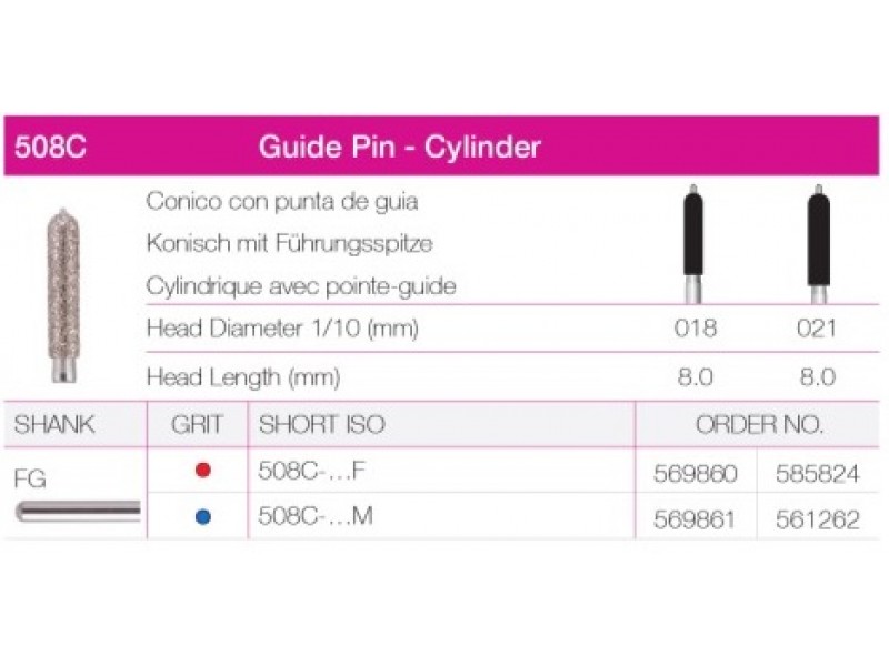 Guide Pin -Cylinder 508C-021 Guide Pin Cylinder 