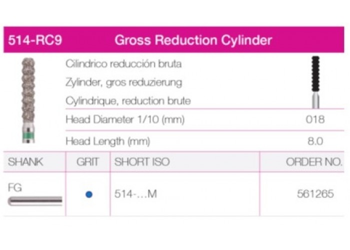 Gross Reduction Cylinder 514-018m Gross Reduction Cylinder 