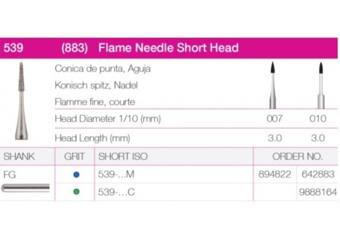 Flame Needle Short Head 539-007 Flame Needle Short Head 
